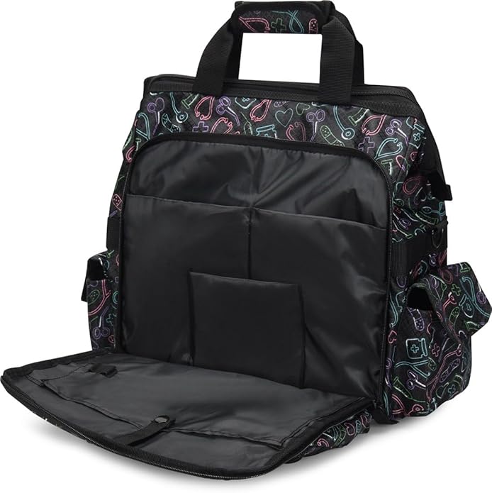 Nurse Mates Ultimate Nursing Bag | Multiple Compartments | Interior Laptop Compartment | Durable Zippers