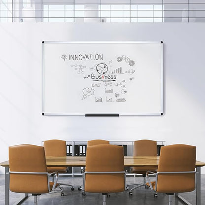 VIZ-PRO Magnetic Dry Erase Board, 72 X 48 Inches, Pack of 2, Silver Aluminium Frame
