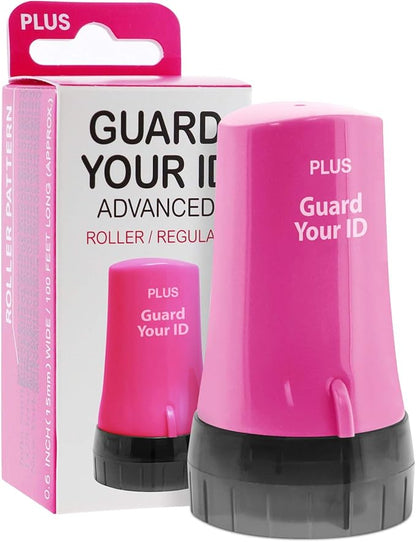 Guard Your ID Advanced Security Roller 2.0 Identity Theft Prevention Stamping Pink