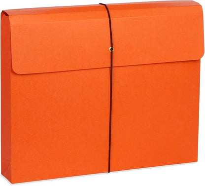 Blue Summit Accordion File Wallet with Flap and Cord Closure, Letter Size, 2” Expansion, Assorted Colors – 10 Pack