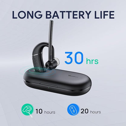 Yealink BH71 Bluetooth Headset with USB-C Dongle, Teams&Zoom Certified, 4 Noise Cancelling Microphone, Fit for Computer Laptops PC, Wireless Earpiece for Trucker Business Office Work