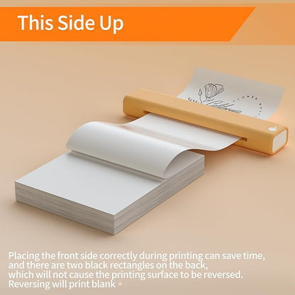 Thermal Printer Paper 8.5” x 11”, US Letter Thermal Papers, Continuous Thermal Printer Paper, Multipurpose Thermal Paper for Portable Thermal Printers,JADENS/Itari M08F Printers,200 Sheet.