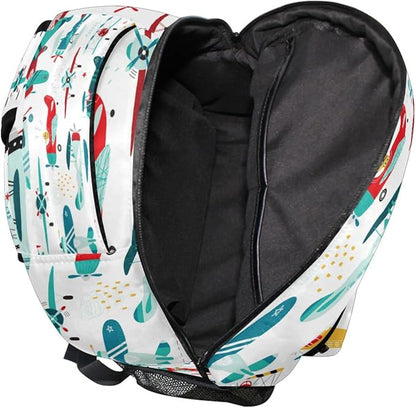 AUUXVA Custom School Backpack for Boys Kids with Name/Text Personalized Bookbag Add Your Name Customized Backpack Color Helicopter Airplane School Bag Laptop Backpack Travel Camping Daypack