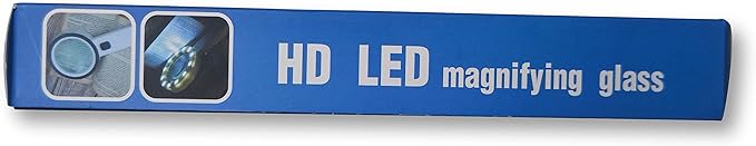 AIXPI Magnifying Glass with Light, 30X Handheld Large Magnifying Glass 12 LED Illuminated Lighted Magnifier for Macular Degeneration Seniors Reading Inspection Coins Jewelry