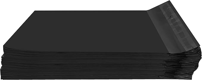 Colored Poly Mailers Pack of: (Black, 6" x 9" pack of 200) Be creative with your packaging with Colored mailers