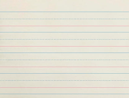 School Smart Zaner-Bloser Paper, 1-1/8 Inch Ruled, 10-1/2 x 8 Inches, 500 Sheets, White - 085328