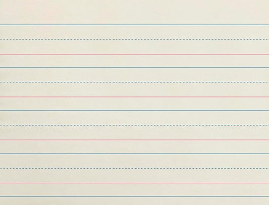 School Smart Zaner-Bloser Paper, 1-1/8 Inch Ruled, 10-1/2 x 8 Inches, 500 Sheets, White - 085328