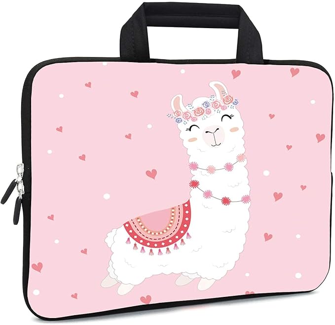 11.6 12 12.1 Inch Laptop Carrying Bag Protective Chromebook Case Pouch Netbook Notebook Ultrabook Bag Tablet Sleeve Cover Travel Briefcase with Handle for Men Women (Alpaca)