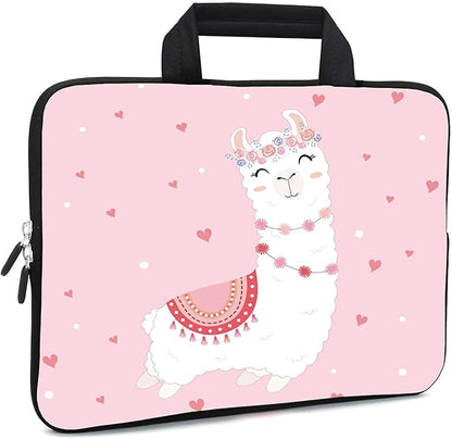 11.6 12 12.1 Inch Laptop Carrying Bag Protective Chromebook Case Pouch Netbook Notebook Ultrabook Bag Tablet Sleeve Cover Travel Briefcase with Handle for Men Women (Alpaca)