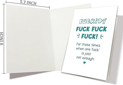 Fuck Cancer Card - Funny Cancer Encouragement & Rude Sympathy Card for Friend Fighting Illness