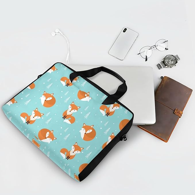 Fox Laptop Bag Case Laptop Messenger Bag Briefcase for Men Women