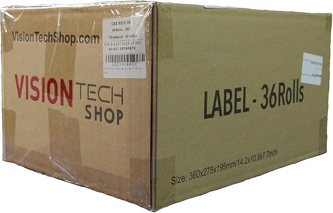 LST-8040 Printing Scale Label, All RED Letters, 58 x 60 mm, UPC/Safe Handling 36 Rolls Per Case, Lower Price Than 12 Rolls