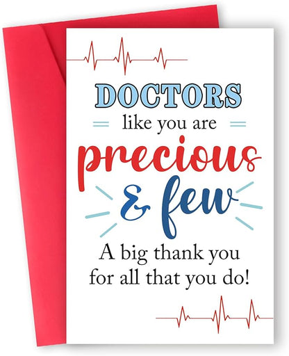 Funny Thank You Doctor Gifts, Perfect Doctor Thank You Card for Him Her, Doctor Birthday Gift Card