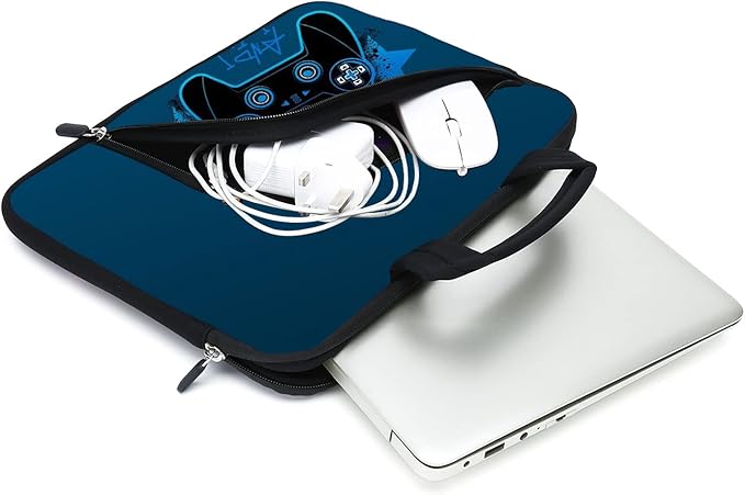 11.6" 12.2 inches Laptop Sleeve Chromebook Case Ultrabook Case Notebook Sleeve Tablet Case Neoprene Handle Sleeve for Men Women, Two Pockets Fit Apple MacBook Air Samsung Acer HP DELL (Games-2)