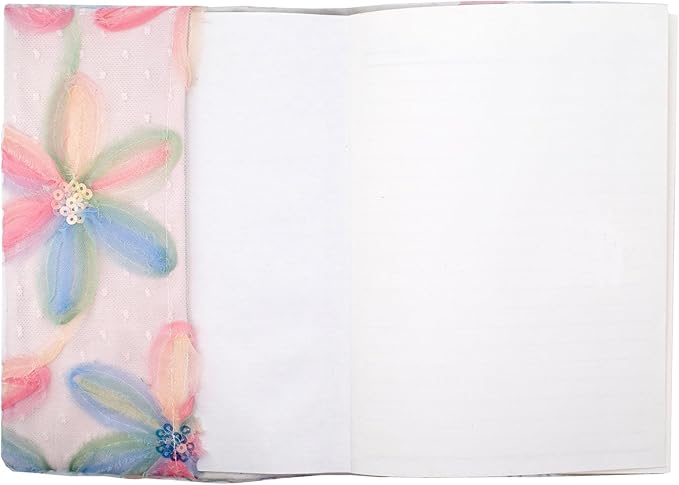 BLBMH Book Covers for Paperbacks Fit for 5.5x8.4 inch Adjustable Book Sleeve Cover for A5 Books Soft Cloth Protector for Notebook Journal - Flower