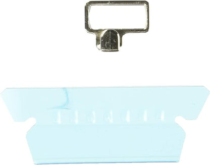 Pendaflex 42BLU Hanging File Folder Tabs, 1/5 Tab, Two Inch, Blue Tab/White Insert (Pack of 25)