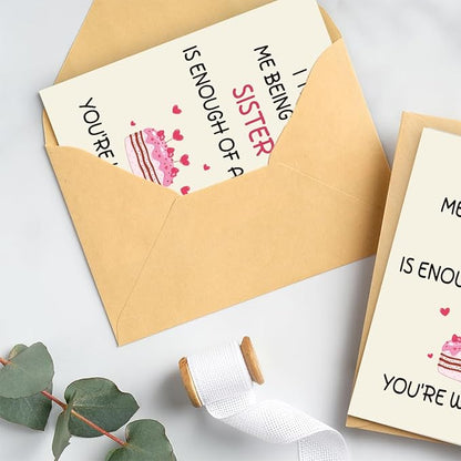 Sister Birthday Card | Birthday Card for Sister | Birthday Card Sister | Happy Birthday Sister Card | Funny Sister Birthday Card | Birthday Cards for Sister