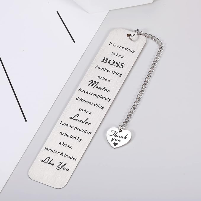 National Boss Day Gifts Boss Day Appreciation Gift for Women Men Bookmark for Leader Mentor Boss Manager Coworker Friend Colleagues Promotion Farewell Going Away Retirement Christmas Stocking Stuffers