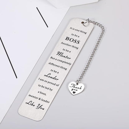 National Boss Day Gifts Boss Day Appreciation Gift for Women Men Bookmark for Leader Mentor Boss Manager Coworker Friend Colleagues Promotion Farewell Going Away Retirement Christmas Stocking Stuffers