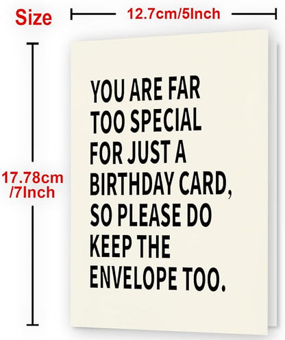 Birthday Cards for Men | Funny Birthday Card for Men, and Women | Unique Birthday Decorations | Happy Birthday Card
