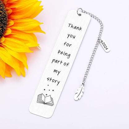 Christmas Teacher Gifts 2024 Thank You Appreciation Gift for Teacher Bookmark for Reading Women Teacher Bookmark End of Year Graduation Gift for Teacher Birthday Gift for Daycare Teacher