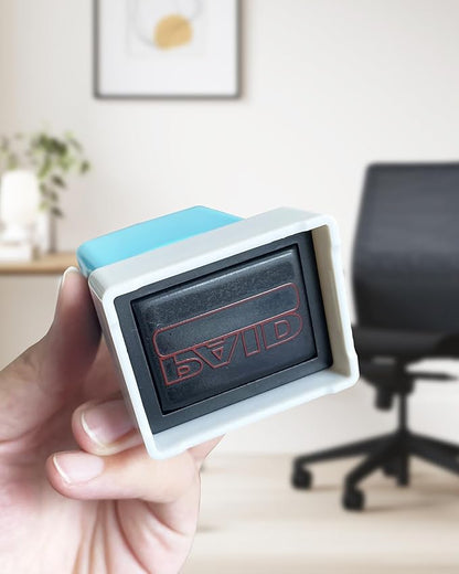 WAFJAMF Paid Stamp–Self Inking Rubber Stamp Office Stamp Message Stamp Red Ink-Medium