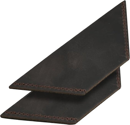Londo Genuine Leather Handmade Bookmark (Set of 2) (Triangle, Chestnut)