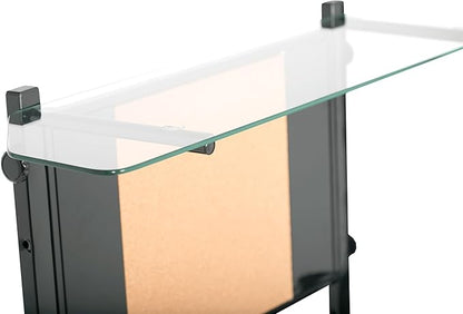 Studio Designs Futura Tower in Black with Clear Glass