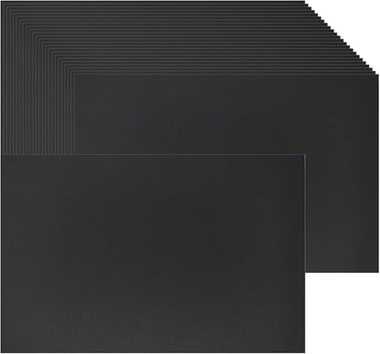 Baisunt 50 Pack 5x7 Black Cardstock Paper Blank Thick Heavyweight 92lb Card Stock for Making Greeting Cards, Invitations cards, Photos, Postcards