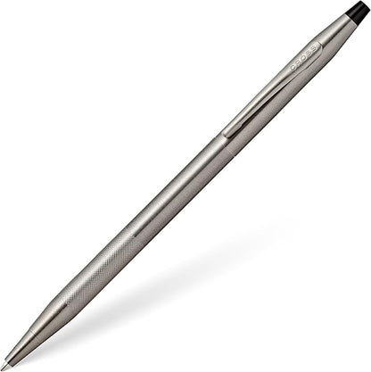 Cross Classic Century Refillable Ballpoint Pen, Medium Ballpen, Includes Premium Gift Box - Titanium Grey Micro-Knurl