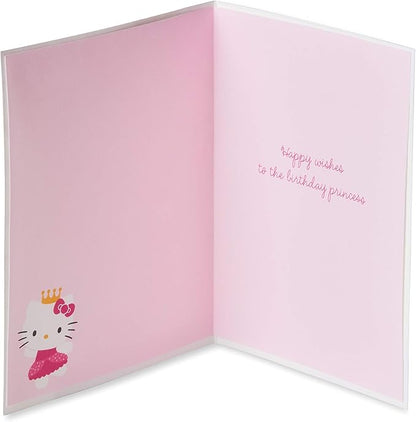 Papyrus Hello Kitty Birthday Card for Girl (Birthday Princess)