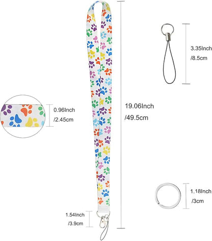 Yiflin Cute Neck Lanyard for Keys, Wallet, Id Card Holder, Cool Keychain Lanyard for Women, Men, Teacher