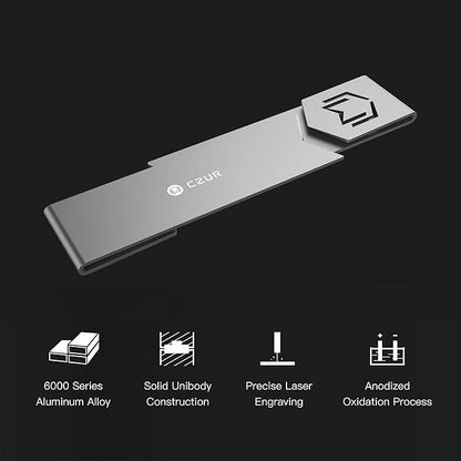 CZUR Metal Bookmark, Stylish Bookmarks, Teacher Valentine Gift, Unique Gift for Women, Men, Readers, Light&Durable Reward Bookmark with ANODIZING Technology, SuperGrip U-Shape Design-Dark Gray