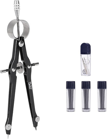 Mr. Pen- Professional Compass with Lock, Black, Compass for Geometry, Drafting Compass, Precision Compass Math, Geometry Compass, Compass Drawing, Compass with Wheel, Metal Compass Geometry
