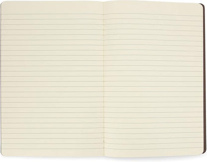 Simply Genius A5 Notebooks for Work, Travel, Business, School & More - College Ruled Notebook - Softcover Journals for Women & Men - Lined Note Books with 92 pages, 5.5" x 8.3" (Brown, 30 pack)