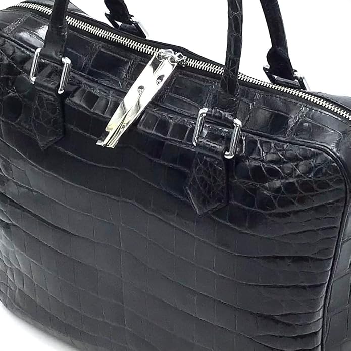 Masami Handmade Genuine Crocodile Leather Business Bag, Briefcase, Japanese brand, Leather bag