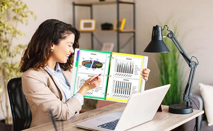 3 Sets Dividers for 3 Ring Binder,8 Tab Plastic Binder dividers with Tab,Colored Binder Separators for Letter Size,Write on Page Dividers for Shool Office Home