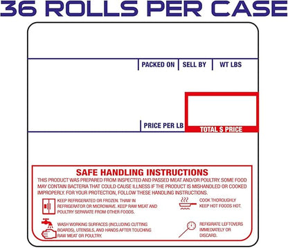 CEPRICO - CAS 8040 Scale Labels | 36 Rolls for CAS Scales | CAS lst-8040 Printing Scale Label | Quality for CAS Digital Scale | UPC Safe Handling | CAS lp 1000 | 500 Labels for Scales | Try It