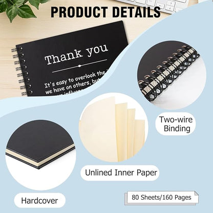 Thank You Hardcover 160 Pages Spiral Notebooks, Funny Thank You Gift for Women Men Coworkers Leader Mentor, Appreciation Gifts for Employees, Thanksgiving Gifts for Colleagues Leaders