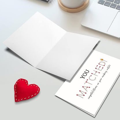 Ogeby Funny Match Day Congrats Card Gifts, Match Day Residency Card Gifts for Him Her, Medical School You Matched Card