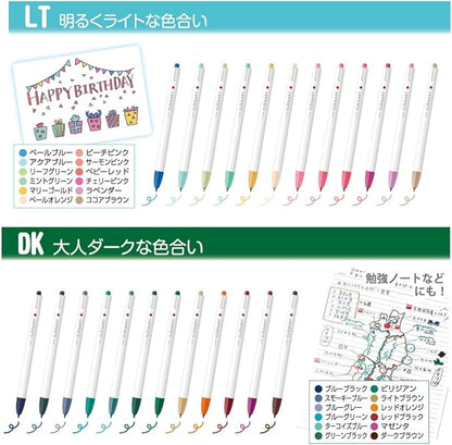 Zebra WYSS22-36C-N Clickart Water-Based Markers, 36 Colors, Case Included