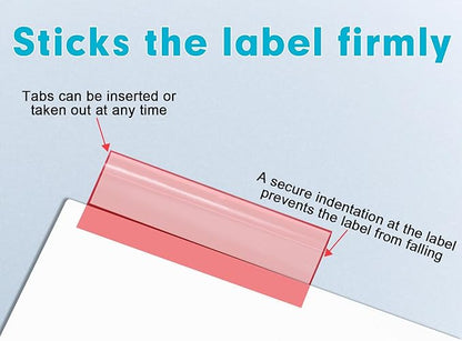 Binder Divider, PANDRI 120 Pack Binder Index White Dividers with 8 Tabs and Sticky Notes, Letter Size Paper Binder Divider for School Office Home Business