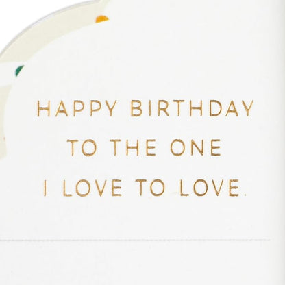 Hallmark Paper Wonder Romantic Pop Up Birthday Card for Husband, Wife, Boyfriend, Girlfriend (Honeycomb Cupcake)