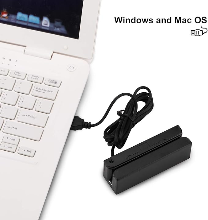 MSR90 USB Swipe Magnetic Credit Card Reader 3 Tracks Mini Smart Card Reader MSR605 MSR606 Deftun