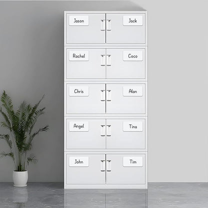 Reusable Magnetic Labels 4x2 Inch White, Dry Erase Magnetic Labels for Whiteboards，Pack of 40