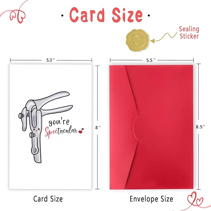 Funny You're Spectacular Card, Lovely Thank You Card for OB GYN Family Doctor Midwife, Unique Thank You Gifts for Doctor Nurse, Cute Medical Card