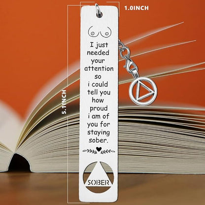 Funny Sobriety Gift for Men Women, Rude Boobs Sobriety Gift, Addiction Recovery Gift AA Gift NA Gift, Sober Gifts for Loved One in Recovery, Inspirational Christmas Graduation Gifts-DB14