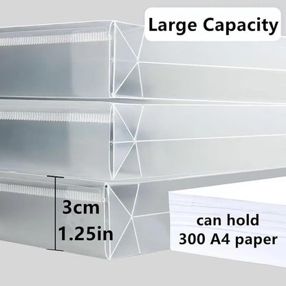 11 Pack Clear Plastic Envelopes File Folders,US Letter A4 Size Folder for Document, TFDLCG zm Poly Envelopes with 1 Inch Expansion for School Home Office Organizer(13"×9.5")