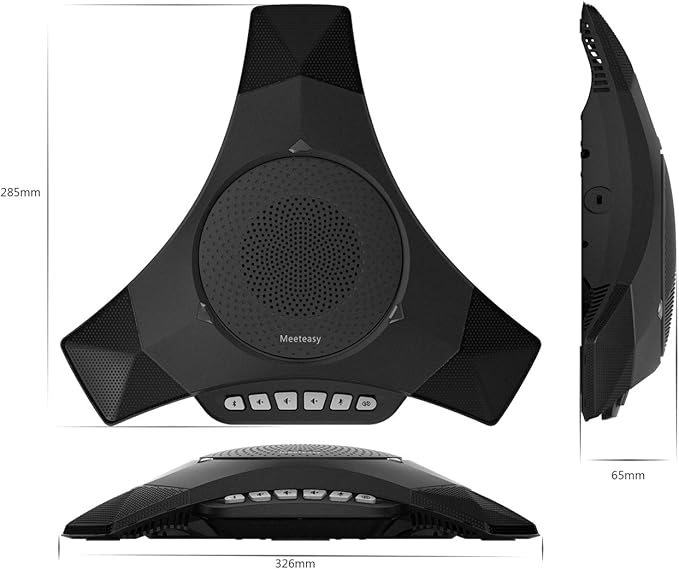 MVOICE 8000-B Plus Bluetooth USB Speakerphone for Conference Call via PC VoIP Softphone and Mobile Phone with Noise Cancellation and Echo Cancellation