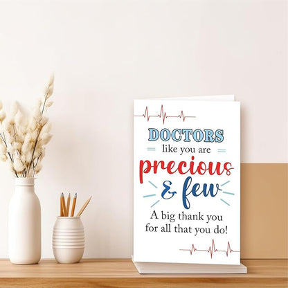Funny Thank You Doctor Gifts, Perfect Doctor Thank You Card for Him Her, Doctor Birthday Gift Card